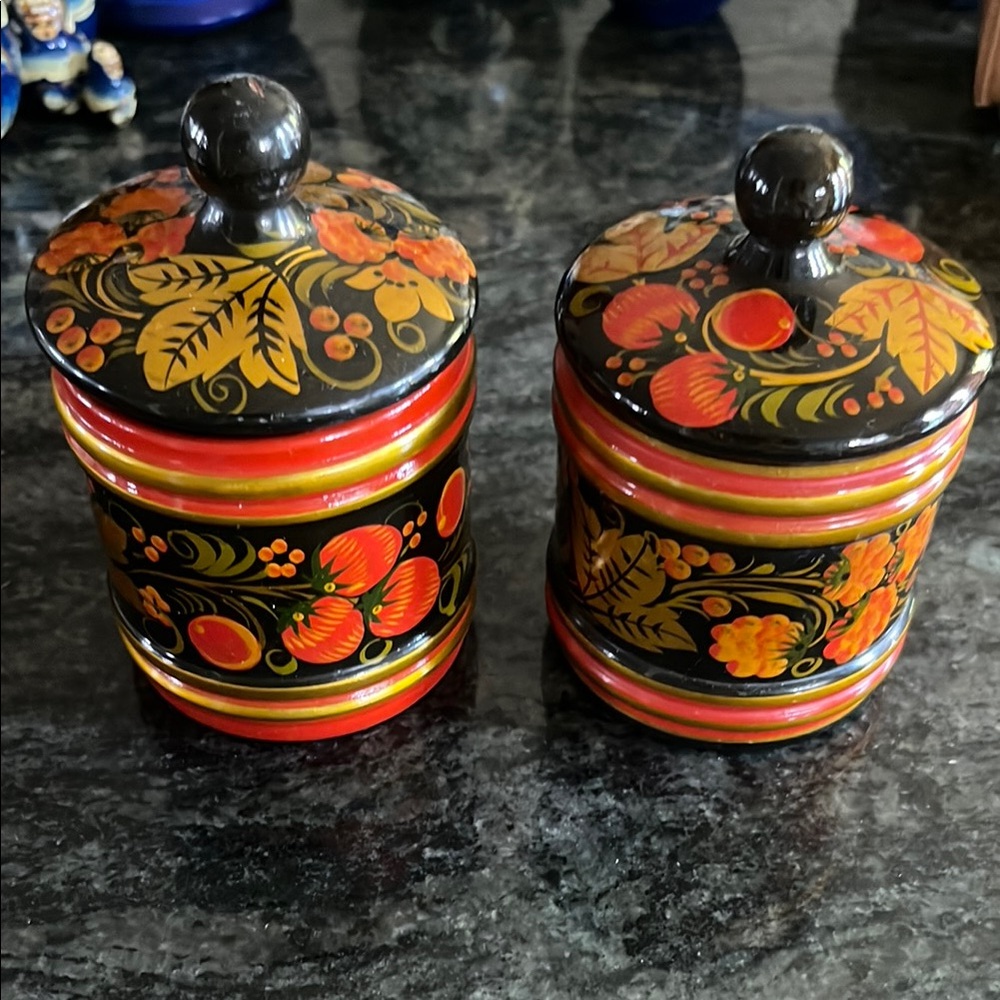 Colorful Floral Canisters